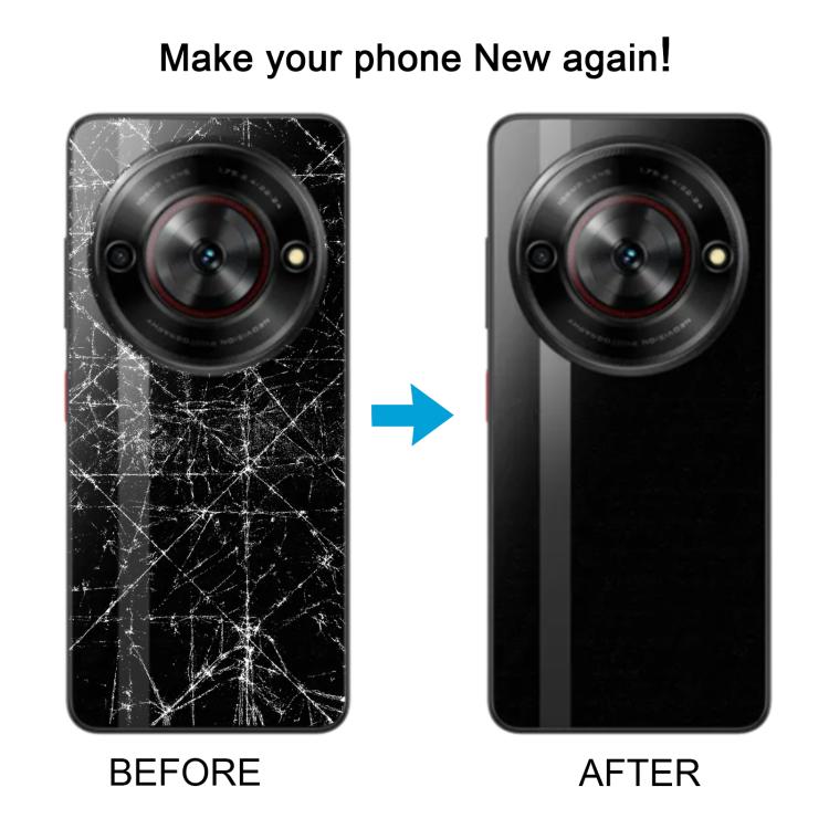 For ZTE nubia Focus Glass Battery Back Cover with Adhesive, For ZTE nubia Focus (Glass)