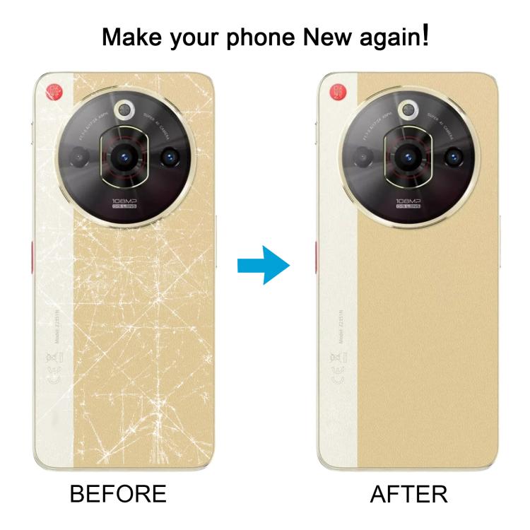 For ZTE nubia Focus Pro Z2351N Leather Battery Back Cover with Adhesive / Camera Lens Cover, For ZTE nubia Focus Pro(Leather)