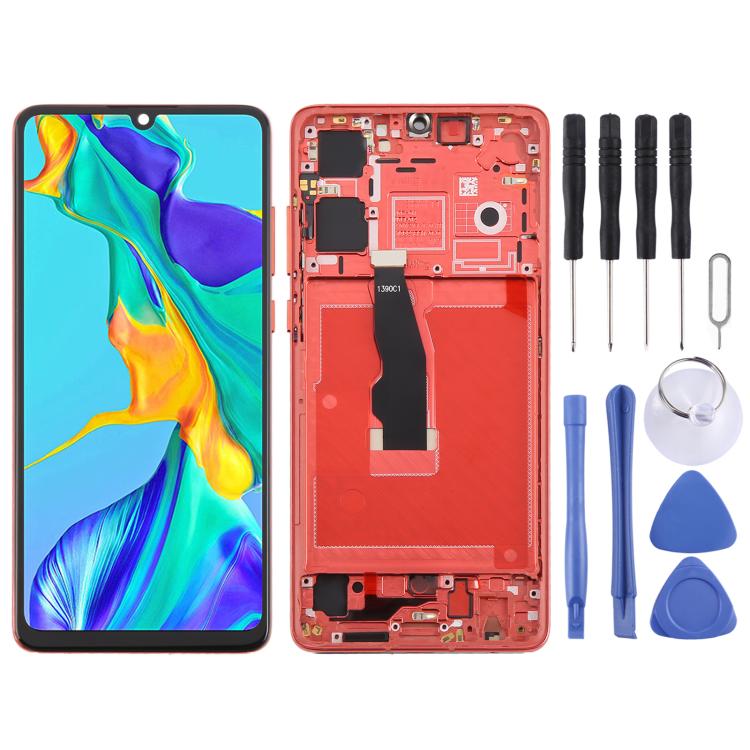 For Huawei P30 TFT LCD Screen Digitizer Full Assembly with Frame, Not Supporting Fingerprint Identification, For Huawei P30 (TFT)
