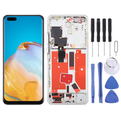 For Huawei P40 Pro TFT LCD Screen Digitizer Full Assembly with Frame, Not Supporting Fingerprint Identification