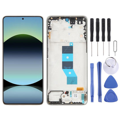 For Xiaomi Redmi Note 14 5G India AMOLED Original LCD Screen Digitizer Full Assembly with Frame, For Xiaomi Redmi Note 14 5G(Original), For Xiaomi Redmi Note 14 5G India(Original)