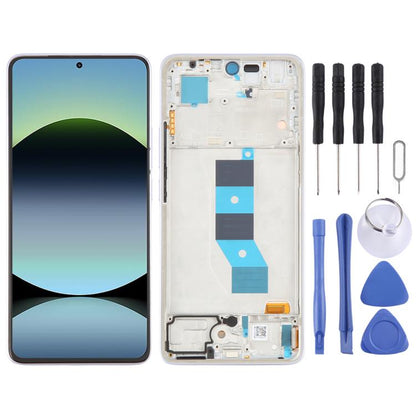 For Xiaomi Redmi Note 14 5G India AMOLED Original LCD Screen Digitizer Full Assembly with Frame, For Xiaomi Redmi Note 14 5G(Original), For Xiaomi Redmi Note 14 5G India(Original)
