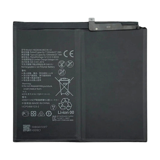 7250mAh Battery Replacement For Huawei MatePad V7 Pro BZT3 KJR BAH3 W59 AN10 DBY-AL00 BRT MRX AL09 W09 W19 AN09 MRR-W29 HB28D8C8ECW HB27D8C8ECW-12, For Huawei MatePad V7 Pro
