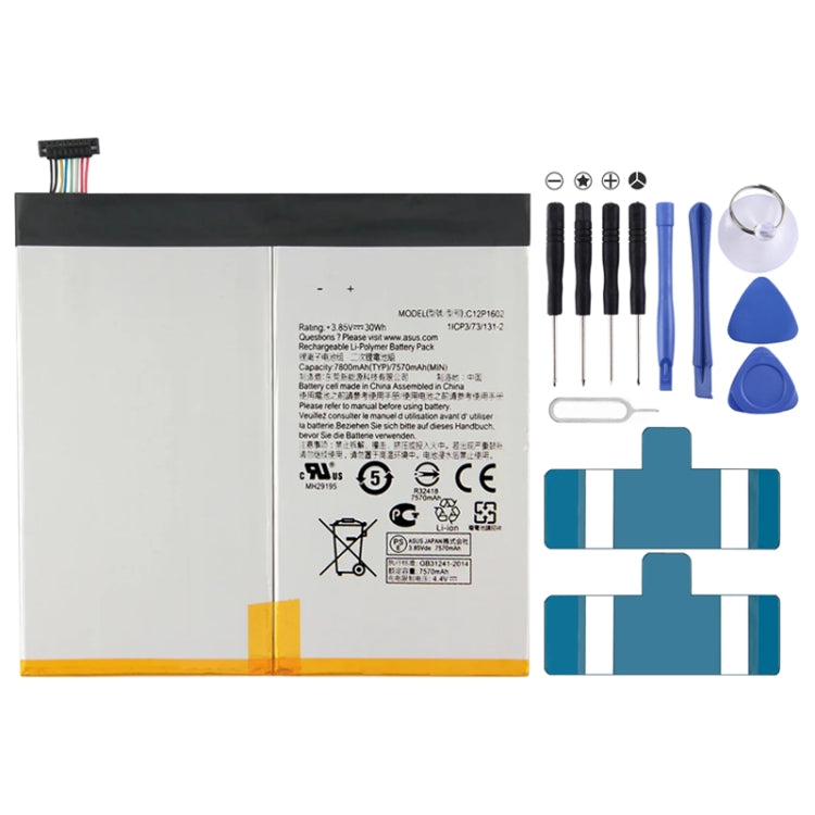 7800mAh Battery Replacement For ASUS ZenPad Z10 ZT500KL C12P1602, For ASUS ZenPad Z10