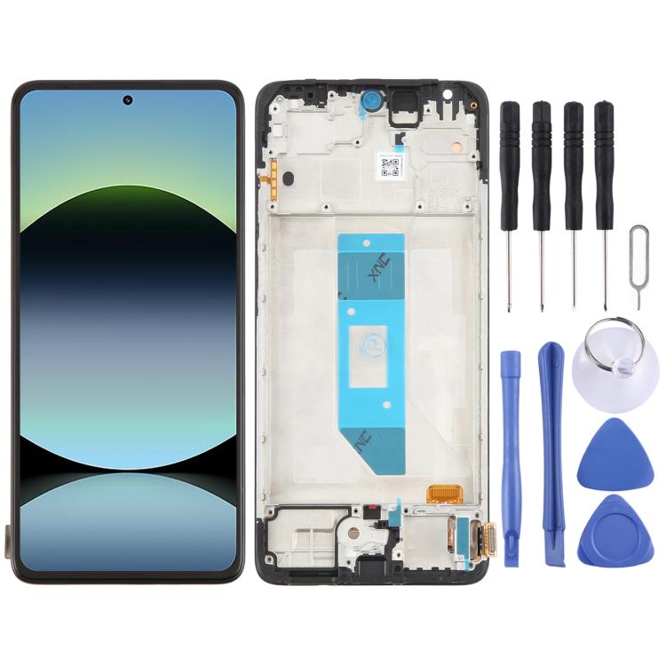 For Xiaomi Redmi Note 14 4G AMOLED Original LCD Screen Digitizer Full Assembly with Frame, For Xiaomi Redmi Note 14 4G(Original)