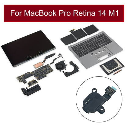 Earphone Jack Flex Cable 821-03117-A 923-06757 for MacBook Pro 14 inch M1 A2442 EMC3650 2021, For MacBook Pro 14 inch M1 A2442