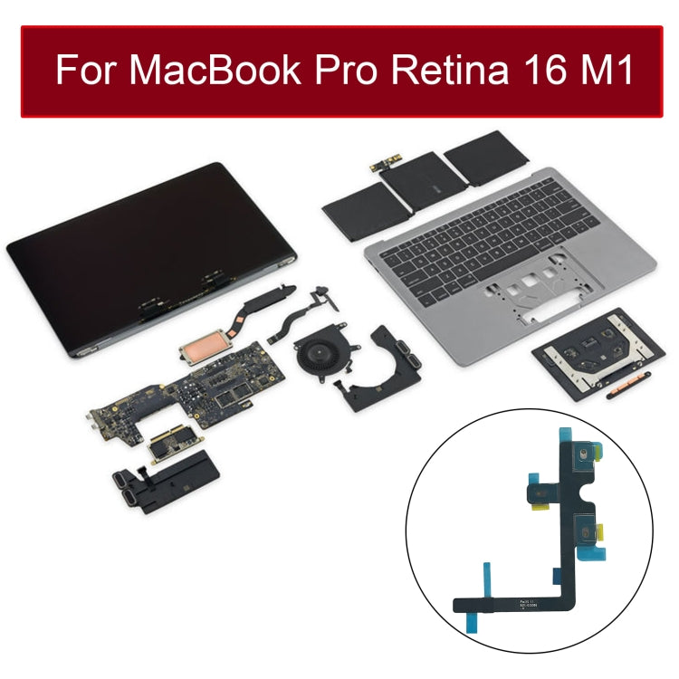 Microphone Flex Cable for MacBook Pro 16 inch M1 A2485 EMC3651 2021, For MacBook Pro 16 2021 A2485 / Pro 16 2023 A2780
