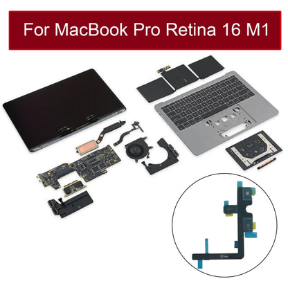 Microphone Flex Cable for MacBook Pro 16 inch M1 A2485 EMC3651 2021, For MacBook Pro 16 2021 A2485 / Pro 16 2023 A2780