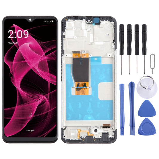 For T-Mobile REVVL 6X Pro 5G LCD Screen Digitizer Full Assembly with Frame, For T-Mobile REVVL 6X Pro 5G(with Frame)