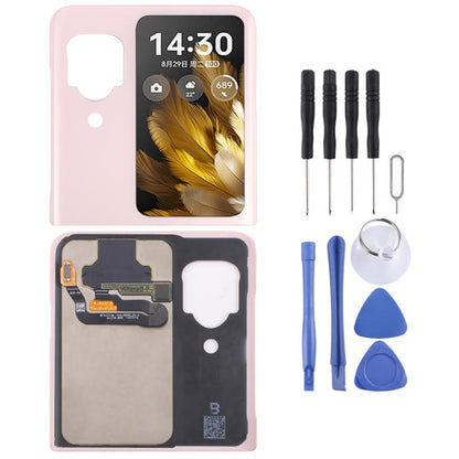 Original LCD Secondary Screen with Digitizer Full Assembly, For OPPO Find N3 Flip (Original LCD Secondary)
