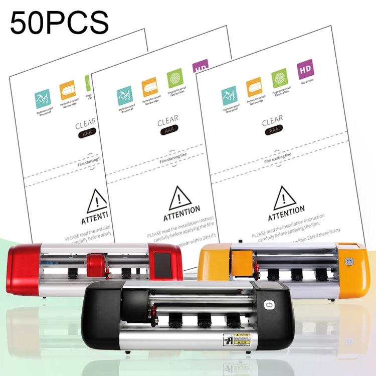 50 PCS F0001 HD TPU Soft Film Supplies for Protector Cutter, F0001