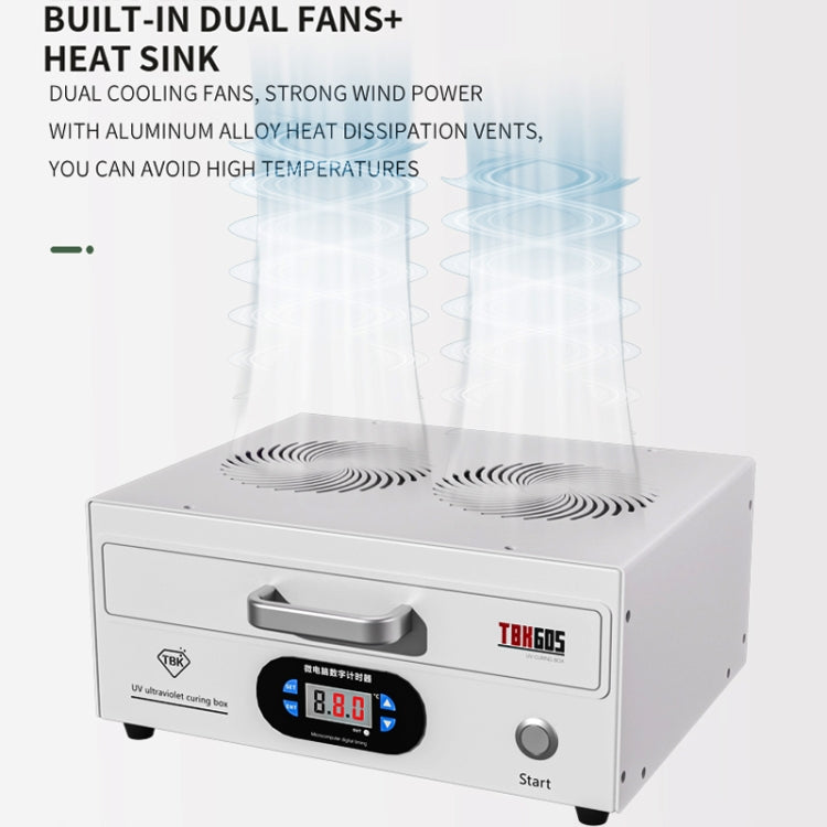 TBK 605 100W Mini UV Curing Lamp Box 48 LEDs Curved Surface Screen UV Curing Box, EU Plug, AU Plug, UK Plug, US Plug, EU Plug