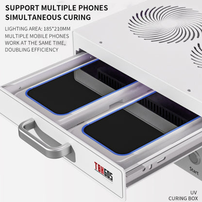 TBK 605 100W Mini UV Curing Lamp Box 48 LEDs Curved Surface Screen UV Curing Box, EU Plug, AU Plug, UK Plug, US Plug, EU Plug