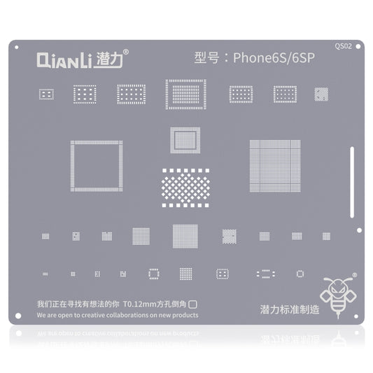 Qianli QS02 Bumblebee Stencils BGA Reballing Planting Tin Plate For iPhone 6s/6s Plus, For iPhone 6s/6s Plus