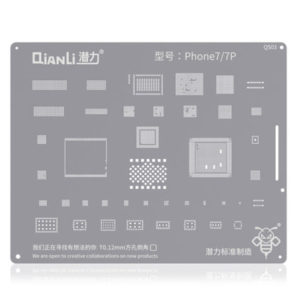 Qianli QS03 Bumblebee Stencils BGA Reballing Planting Tin Plate For iPhone 7/7 Plus, For iPhone 7/7 Plus