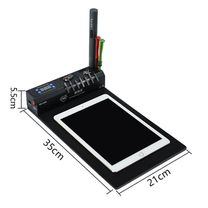TBK-568R 220V Vacuum LCD Temperature Controller Touch Screen Glass Separator Machine with Multi-function Storage Box, TBK-568R