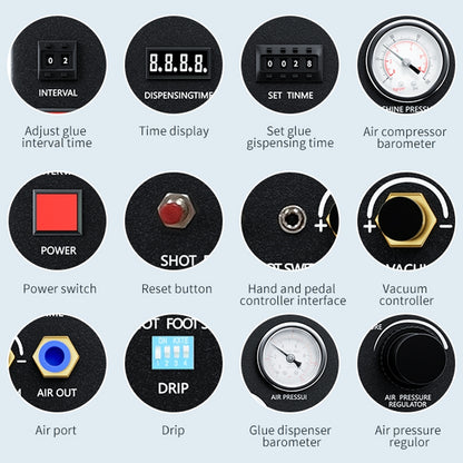 TBK-983A Built-in Pump Glue Dispenser Fully Automatic Glue Filling Machine, US Plug, TBK-983A (EU Plug), TBK-983A (US Plug)