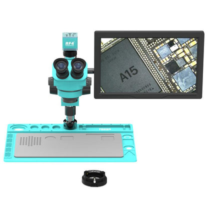 RF4 RF7050TVD2-4KC1-M156 7-50X Electronic Trinocular Microscope with 15.6-inch 4K Monitor & 4K Camera, RF7050TVD2-4KC1-M156