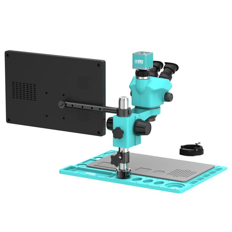 RF4 RF7050TVD2-4KC1-M156 7-50X Electronic Trinocular Microscope with 15.6-inch 4K Monitor & 4K Camera, RF7050TVD2-4KC1-M156