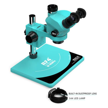 RF4 RF7050Pro 7-50X Synchronous Zoom Trinocular Stereo Microscope with Aluminum Alloy Base, RF7050Pro