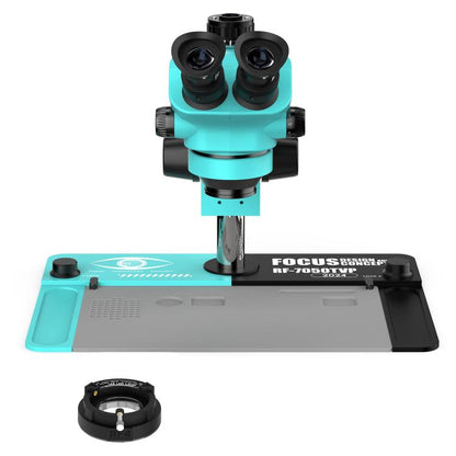 RF4 RF7050TVP 7-50X Synchronous Zoom Trinocular Stereo Microscope with Big Base, RF7050TVP