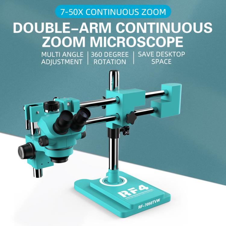 RF4 RF-7050TVW High-definition Binocular Stereo Continuous Zoom Industrial Microscope, RF-7050TVW