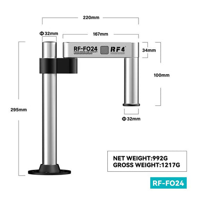 RF4 RF-FO24 360-Degree Rotating Lift Adjustable Microscope Swing Arm Stand, RF-FO24