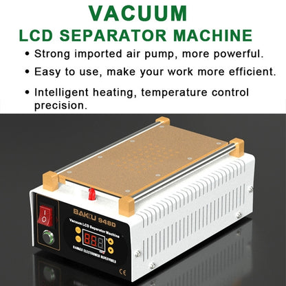 BAKU BK-948D 500W Vacuum Anti-static LCD Touch Panel Separator Machine, AC 110V US Plug, BAKU BK-948D AC 110V US Plug