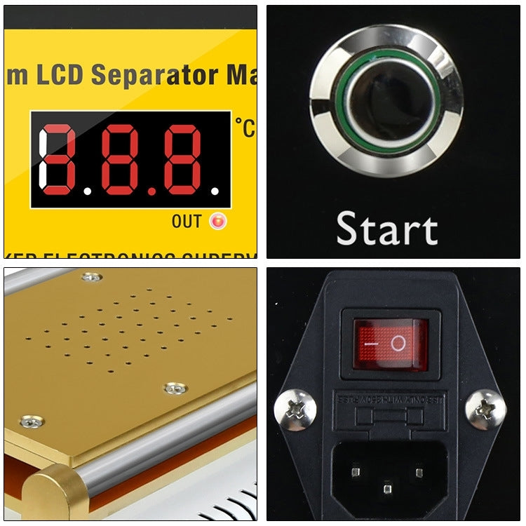 BAKU BK-948D 500W Vacuum Anti-static LCD Touch Panel Separator Machine, AC 110V US Plug, BAKU BK-948D AC 110V US Plug