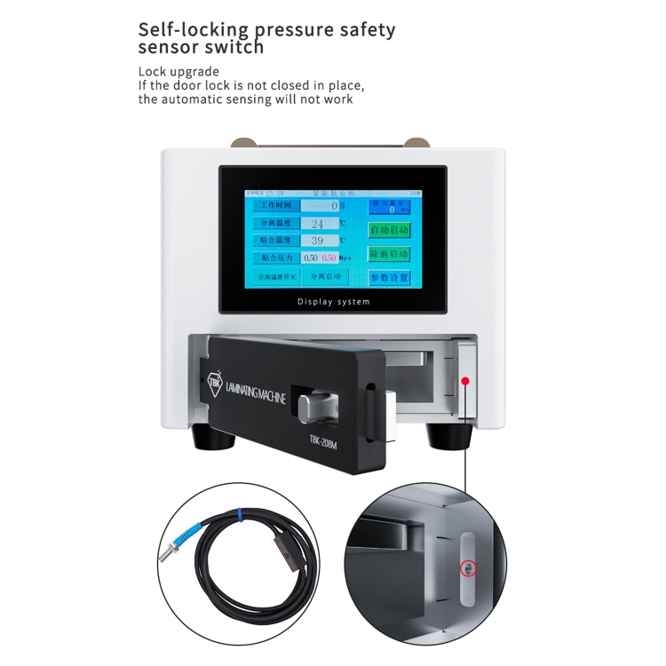 TBK 208M 3 in 1 Mini LCD Screen Vacuum Laminating Machine, UK Plug, TBK 208M (EU Plug), TBK 208M (US Plug)