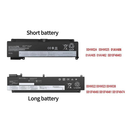 Laptop Battery For Lenovo 01AV405 Short Version 00HW022 / Long Version T460S T470S T480S