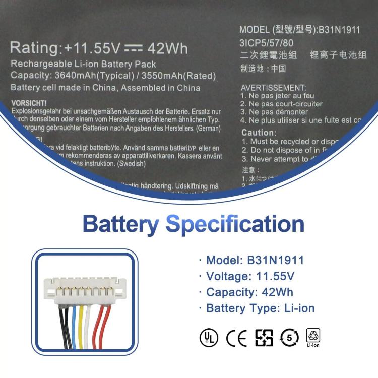 Laptop Battery for ASUS V4050F ADOL14FQC/14EQ/EA