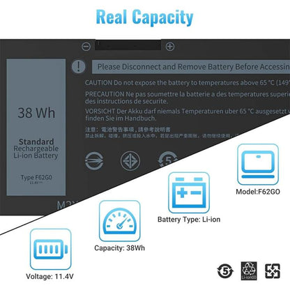 Laptop Battery For Dell Inspiron 5370 13-7370 7380 7373 P87G F62G0