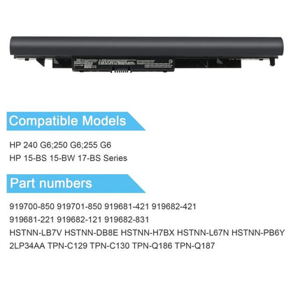 2200mAh Laptop Battery Replacement For HP 245 240 246 250 G6, JC04