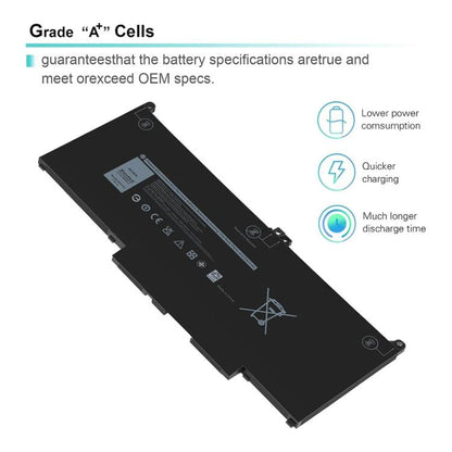 7600mAh Laptop Battery For Dell Latitude 5300 5310 7300 7400
