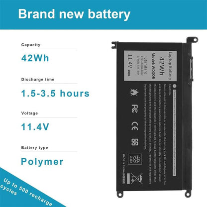 3600mAh Laptop Battery Replacement For Dell Inspiron 14 7460 15 7560, WDX0R