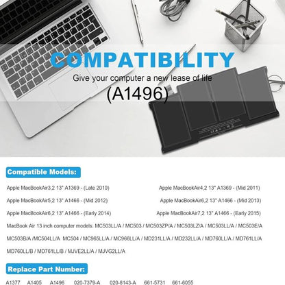 7000mAh Laptop Battery Replacement For MacBook Air 13 inch, A1496