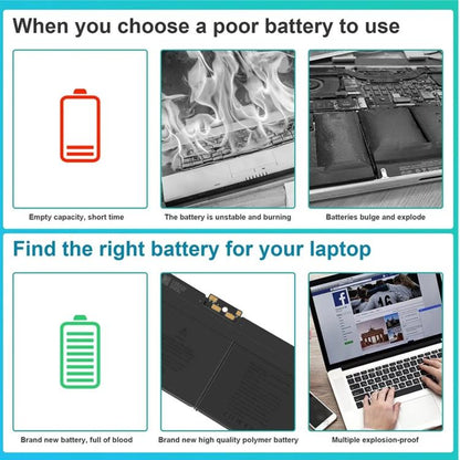 7000mAh Laptop Battery Replacement For MacBook Air 13 inch, A1496
