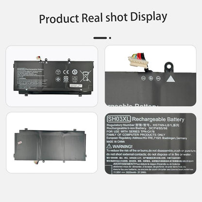 5020mAh Laptop Battery Replacement For HP Spectre x360 TPN-Q178, SH03XL