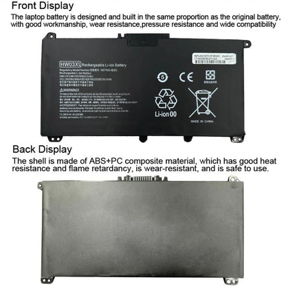 3600mAh Laptop Batteries For HP 15-EG0010TX, HW03XL