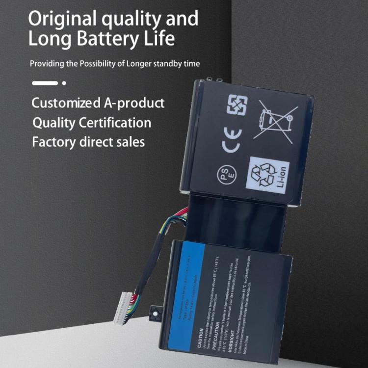 5500mAh Laptop Battery For Dell Alienware 17 / Alienware 18, 2F8K3