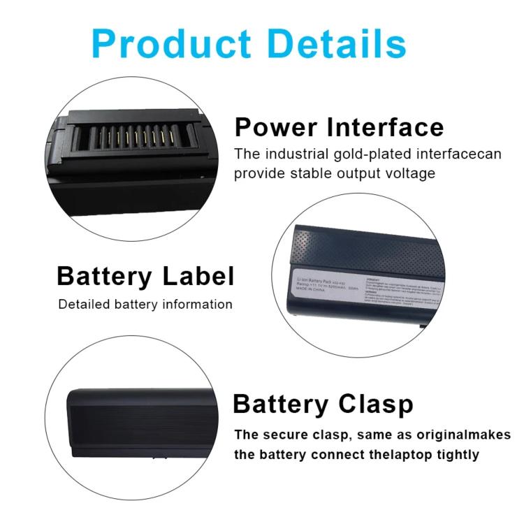 4400mAh Laptop Battery For Asus A42 A52 A62 B53 K42 K52 K62, A32-K52
