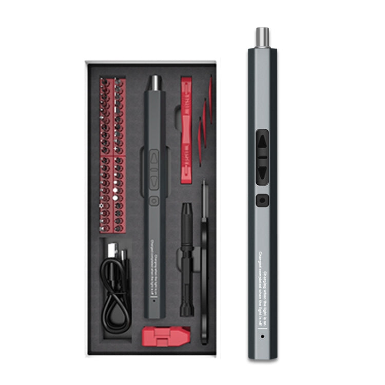 51 In 1 Rechargeable Mini Electric Screwdriver Set With 3LED Lighting, 51 In 1 Red, 51 In 1 Gray, 51 In 1 Blue