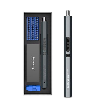 36 In 1 Rechargeable Mini Electric Screwdriver Set With 3LED Lighting, 36 In 1 Blue, 36 In 1 Red, 36 In 1 Gray