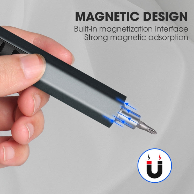 36 In 1 Rechargeable Mini Electric Screwdriver Set With 3LED Lighting, 36 In 1 Blue, 36 In 1 Red, 36 In 1 Gray