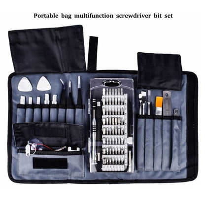 Portable Cloth Bag Mobile Phone Disassembly Maintenance Tool Multi-function Combination Tool Screwdriver Set, Black, Yellow, Orange, Blue, Green
