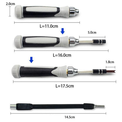 60 in 1 S2 Mobile Phone Notebook Computer Disassembly Tool Repair Phillips Screwdriver, 60 in 1 (Black)