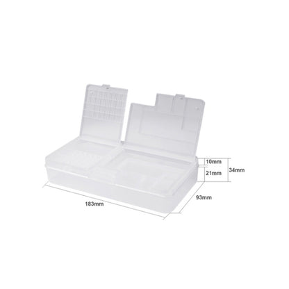 2 PCS Double-Layer Clamshell Mobile Phone Repair Parts Turnover Box Mobile Phone Disassembly  Screw Component Storage Box, W203
