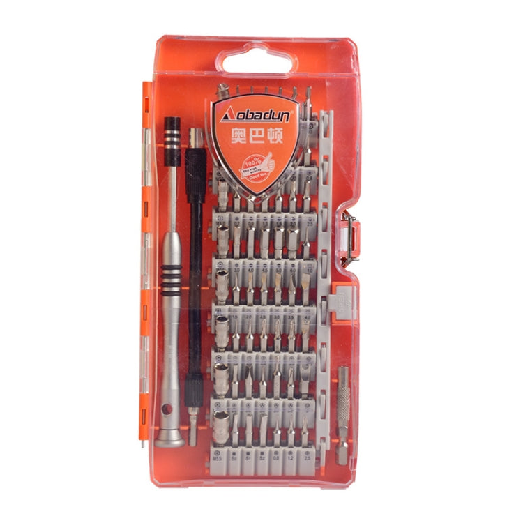 Obadun 9800 58 in 1 Screwdriver Set Manual CRV Batch Mobile Phone Disassembly Glasses Repair Tool, Obadun 9800(Orange)