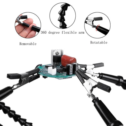 Six-Jaw Aluminum Alloy Soldering Station Repair Workbench